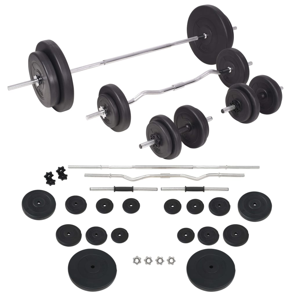 Panca Multifunzione con Rack Bilanciere e Set Manubri 90 kg