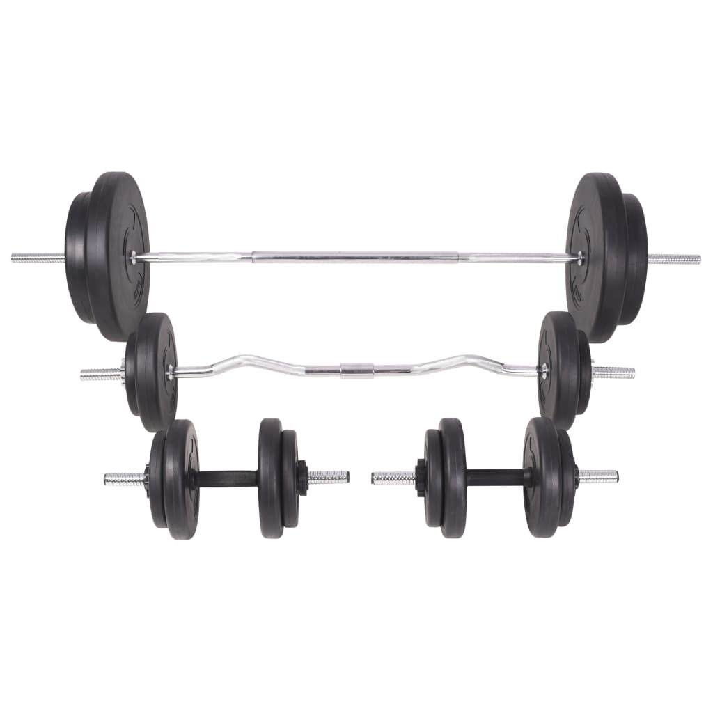 Panca Multifunzione con Rack Bilanciere e Set Manubri 90 kg