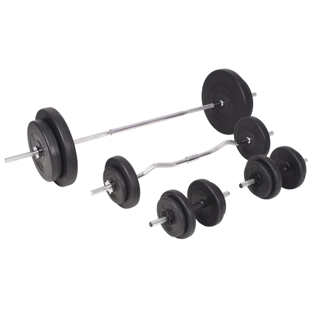 Panca Multifunzione con Rack Bilanciere e Set Manubri 90 kg
