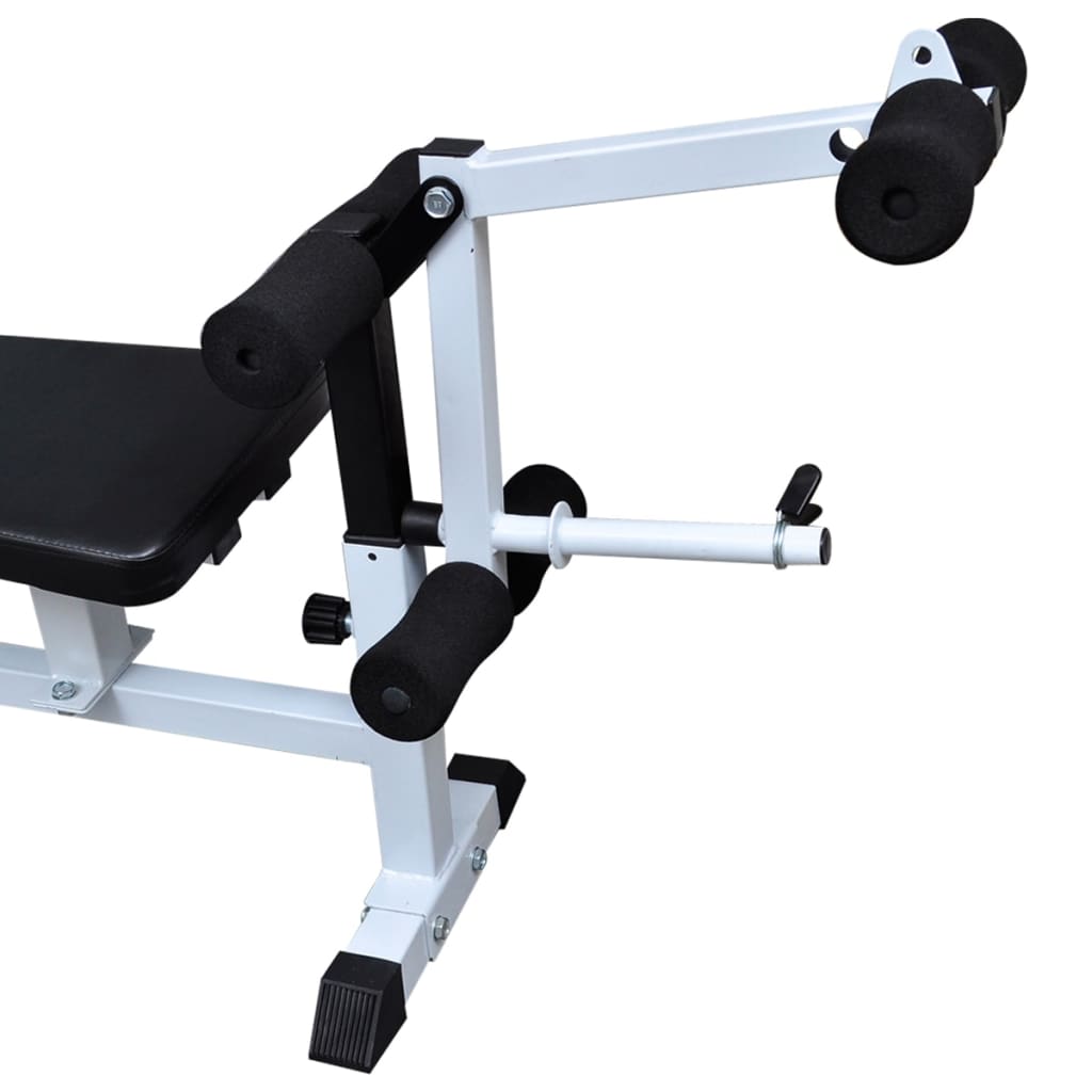 Panca Multifunzione con Bilanciere e Set di Manubri 90 kg
