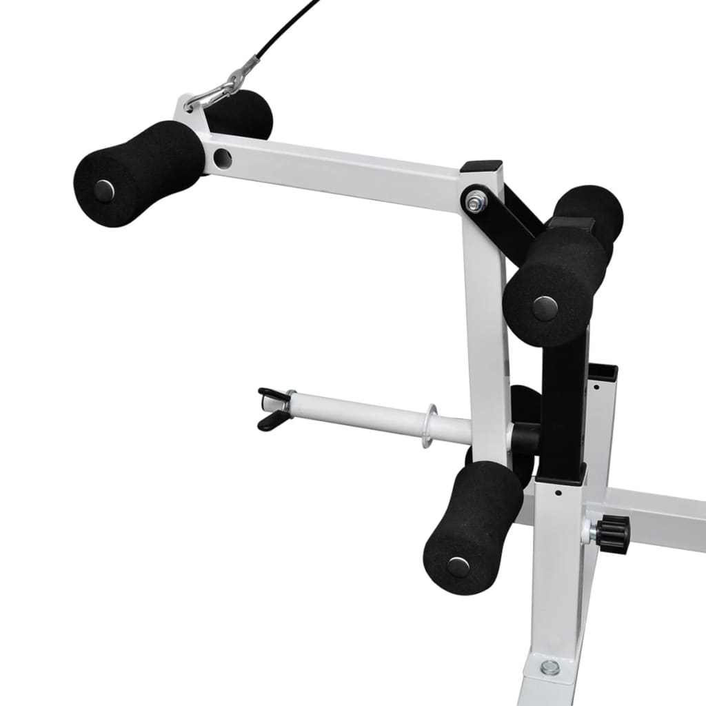 Panca Multifunzione con Bilanciere e Set di Manubri 90 kg