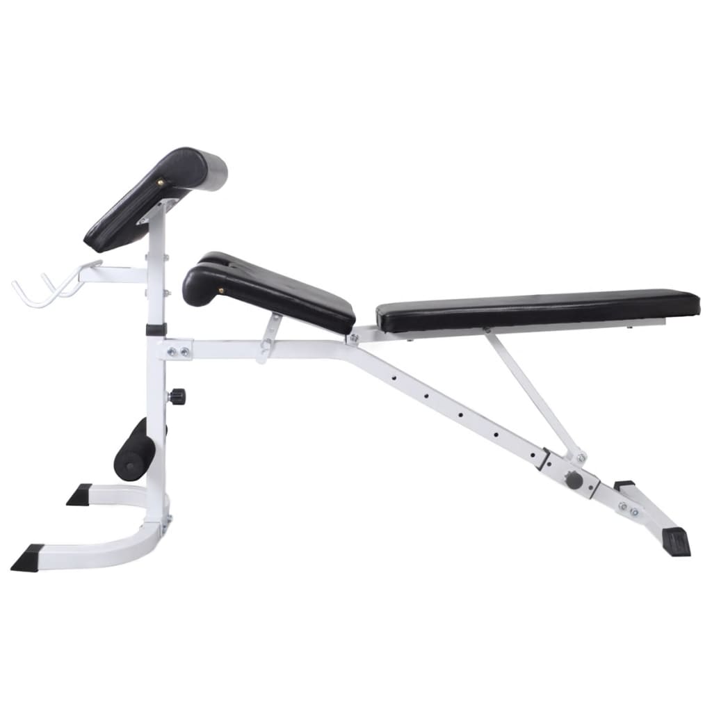 Panca Multifunzione con Rack Bilanciere e Set Manubri 120 kg