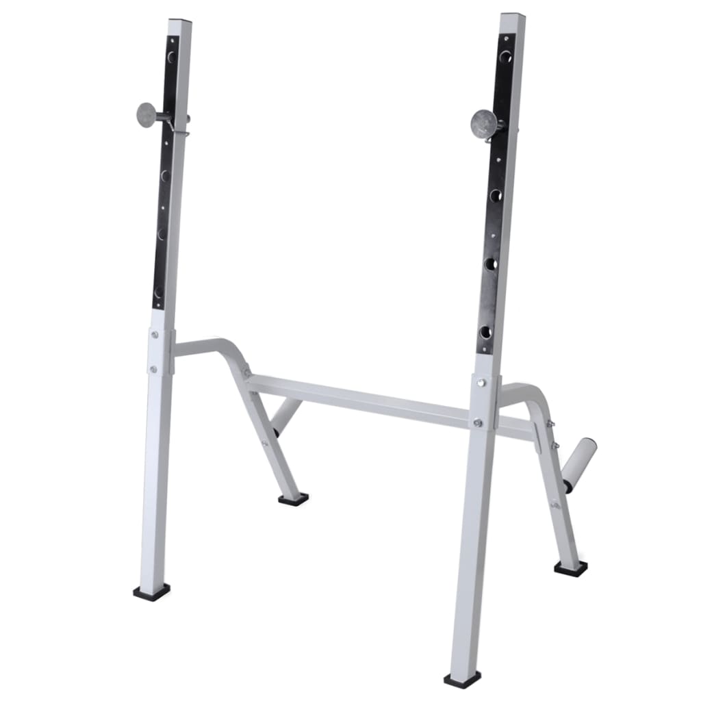 Panca Multifunzione con Rack Bilanciere e Set Manubri 120 kg