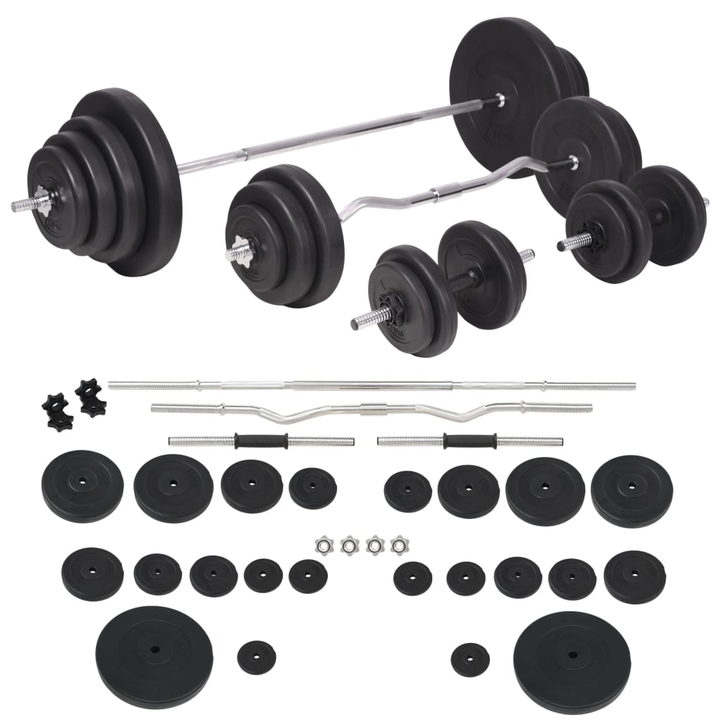 Panca Multifunzione con Rack Bilanciere e Set Manubri 120 kg