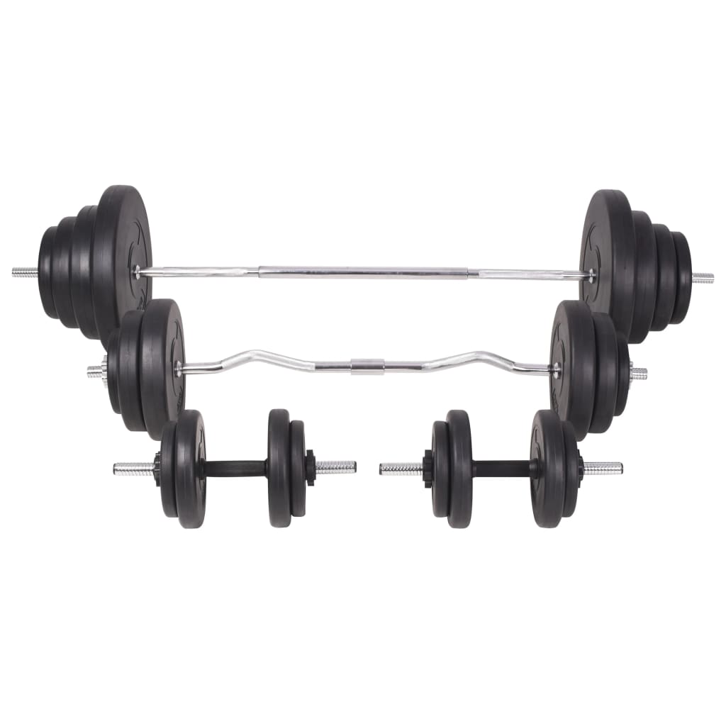 Panca Multifunzione con Rack Bilanciere e Set Manubri 120 kg