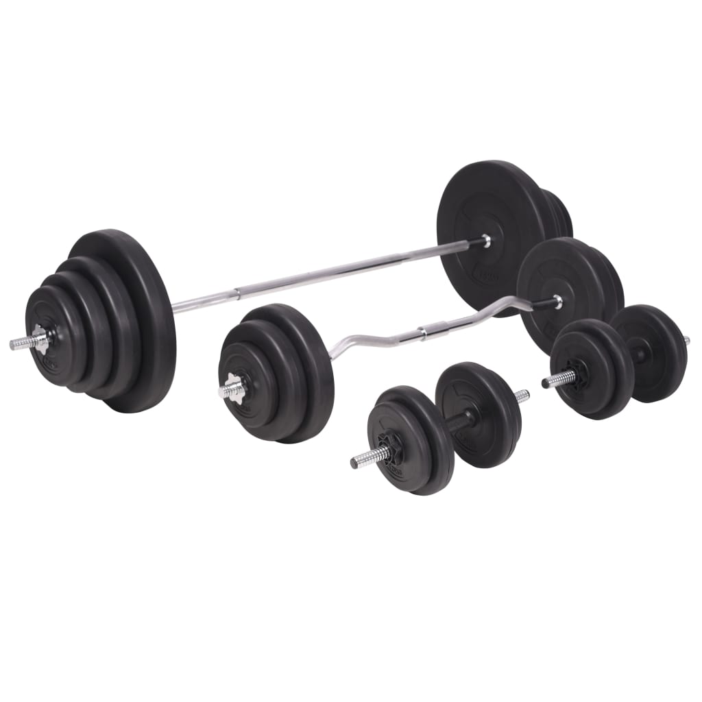 Panca Multifunzione con Rack Bilanciere e Set Manubri 120 kg