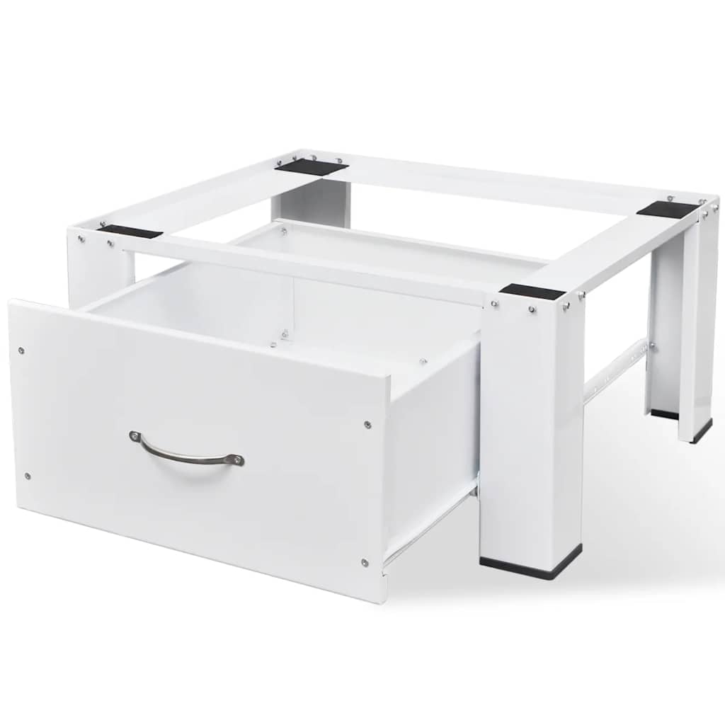 Supporto Alzatina per Lavatrice Bianco con Cassetto
