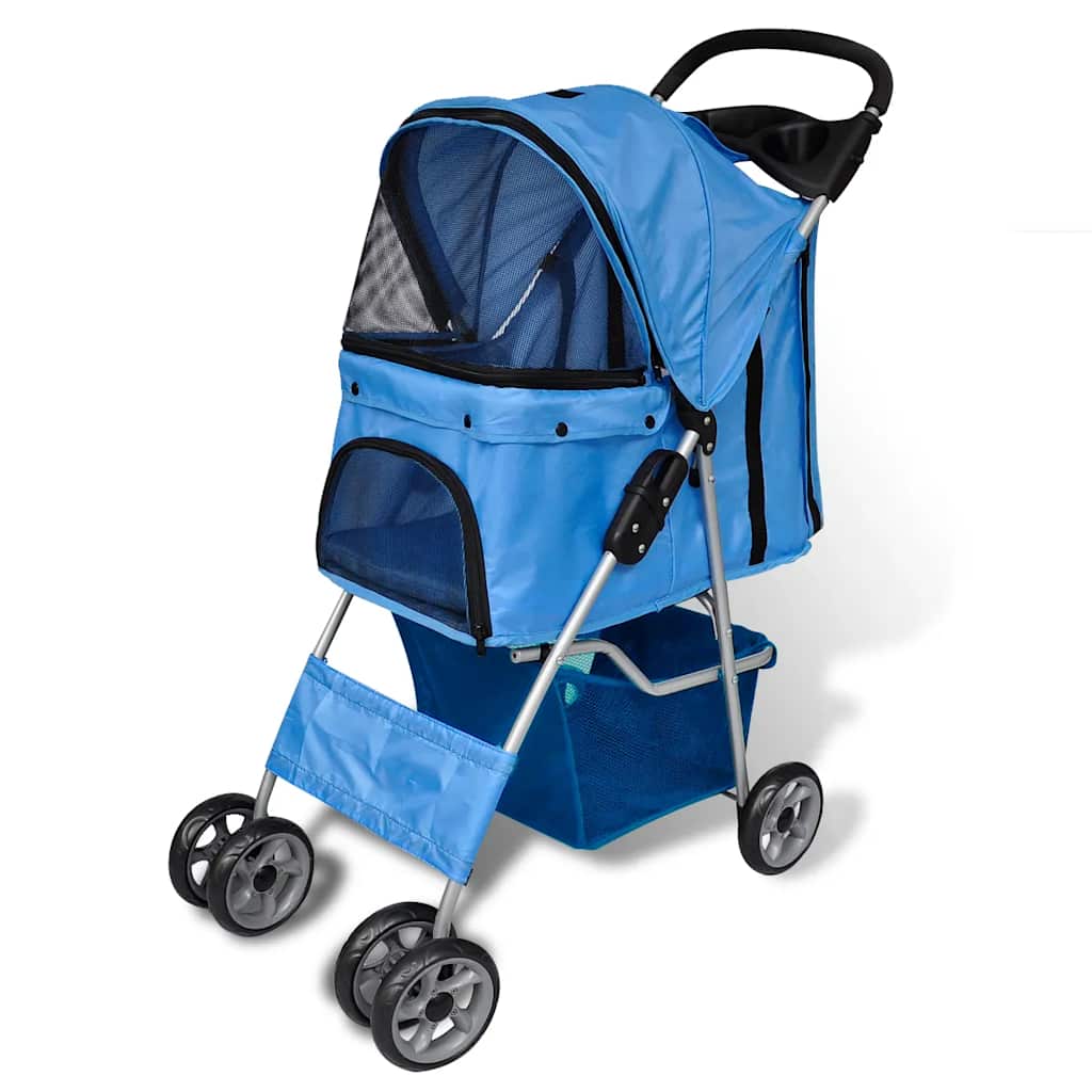 Passeggino per Cani 15 kg Blu