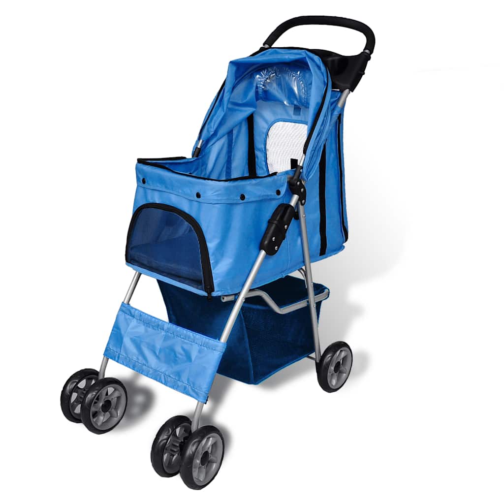 Passeggino per Cani 15 kg Blu
