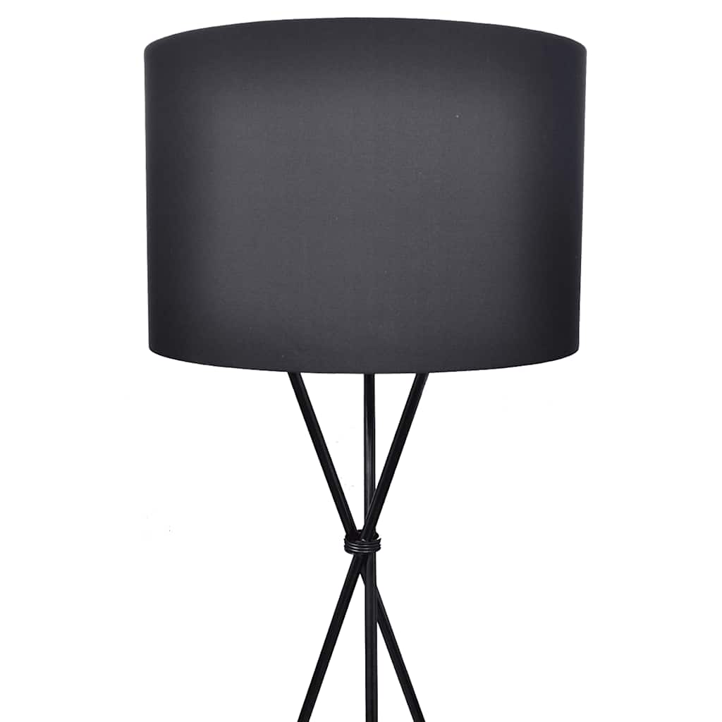 Lampada da Pavimento con Supporto Nero 139 cm