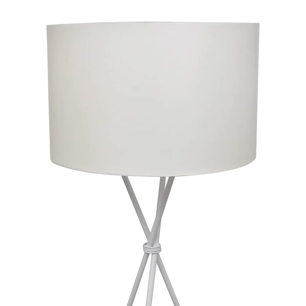 Lampada da Pavimento con Supporto Bianca 139 cm
