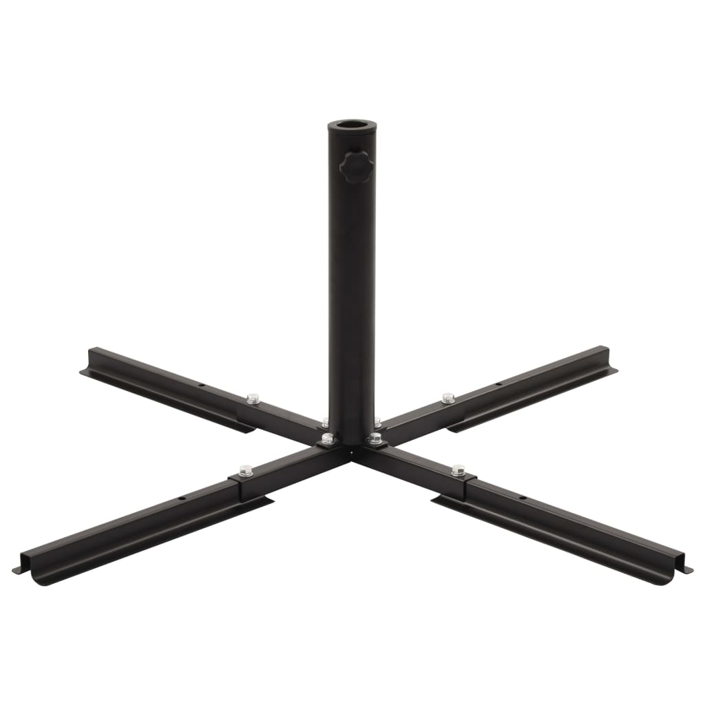 Base per Ombrellone con Marmette Grigio e Nero