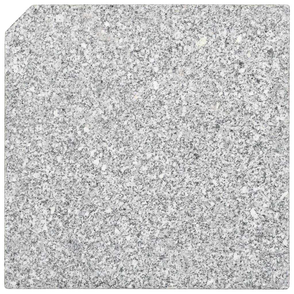 Base per Ombrellone con Marmette Grigio e Nero