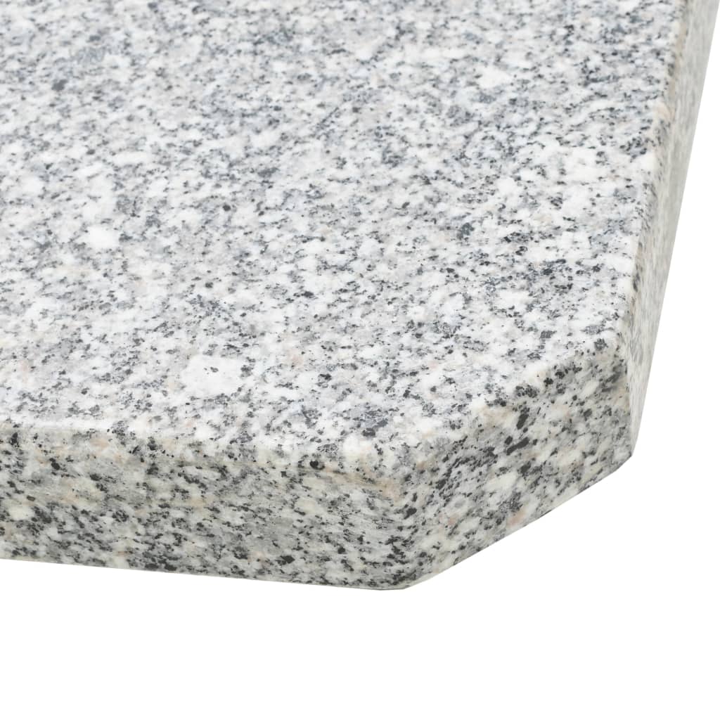 Base per Ombrellone con Marmette Grigio e Nero