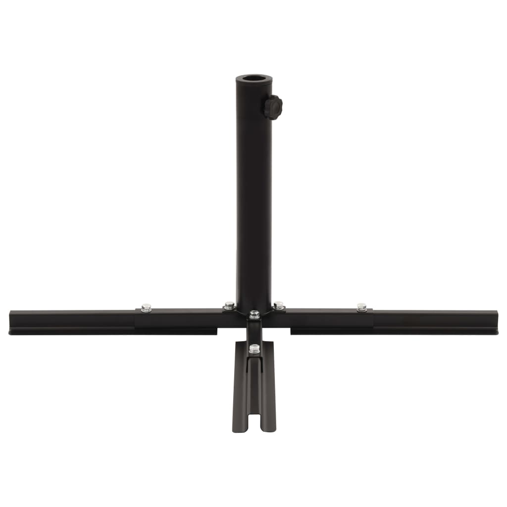 Base per Ombrellone con Marmette Grigio e Nero