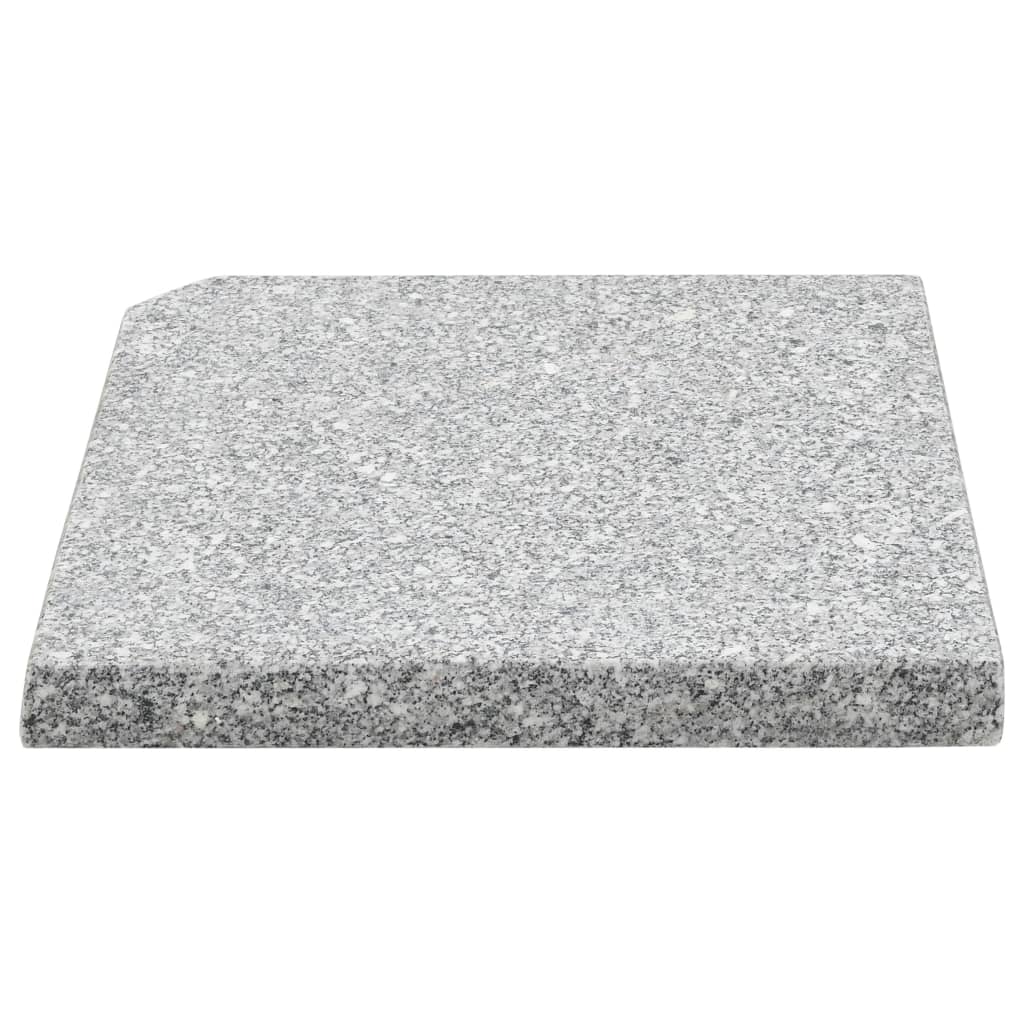 Base per Ombrellone con Marmette Grigio e Nero