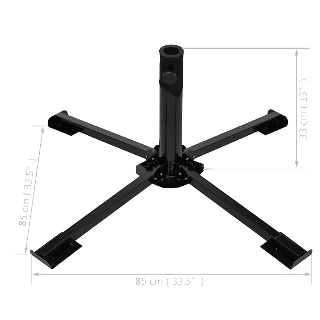 Base per Ombrellone con Pesi Nera