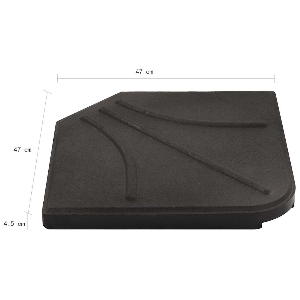 Base per Ombrellone con Pesi Nera