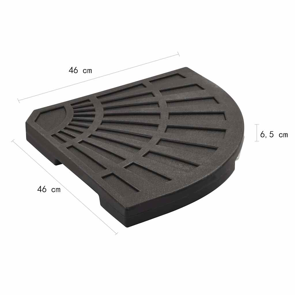 Base per Ombrellone con Marmette Nero