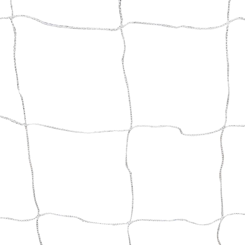 Porte da Calcio 2 pz con Reti 182x61x122 cm in Acciaio Bianche