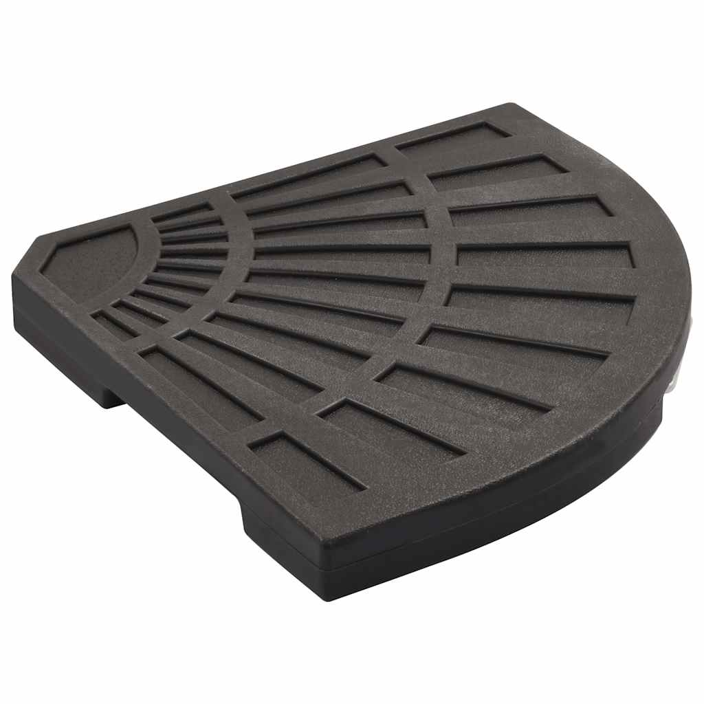 Base per ombrellone 80 kg in cemento nero, 4 pz