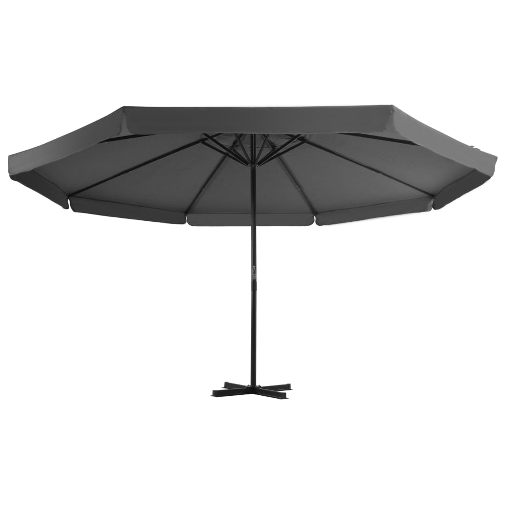 Parasole da Giardino con Base Portatile Antracite