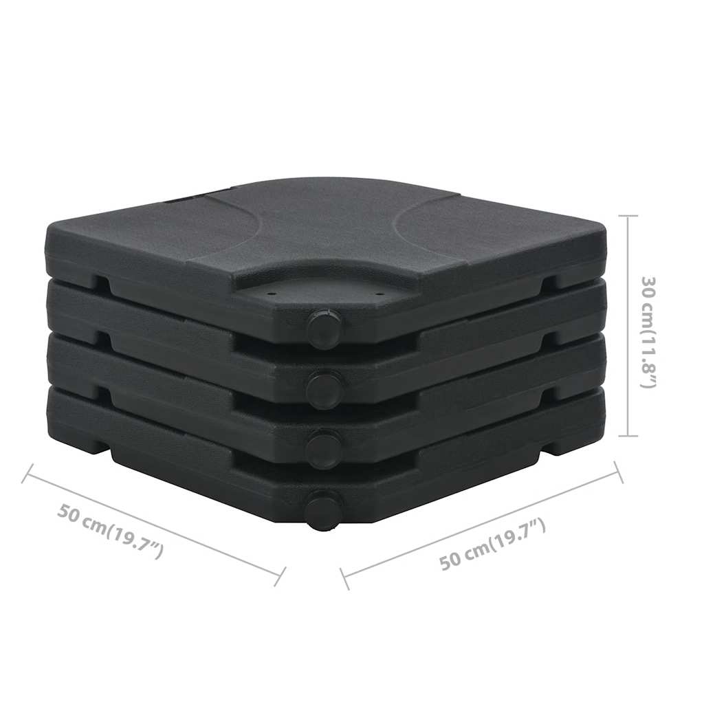 Parasole da Giardino con Base Portatile Antracite