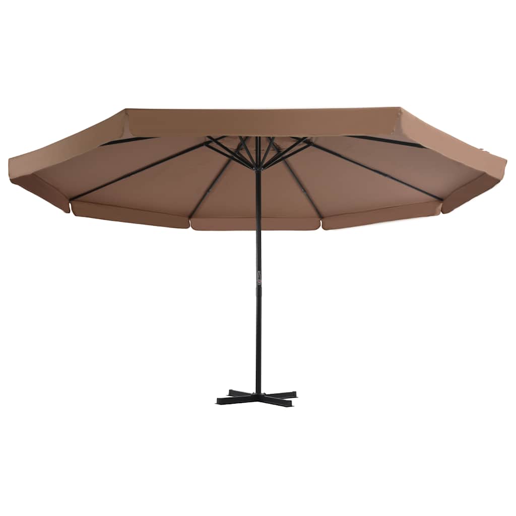 Ombrellone da Giardino con Base Portatile Tortora