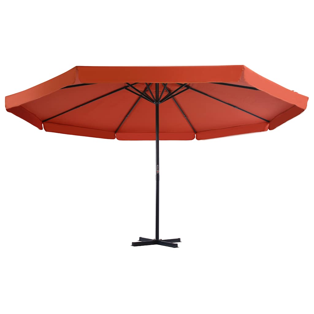 Ombrellone da Giardino con Base Portatile Terracotta