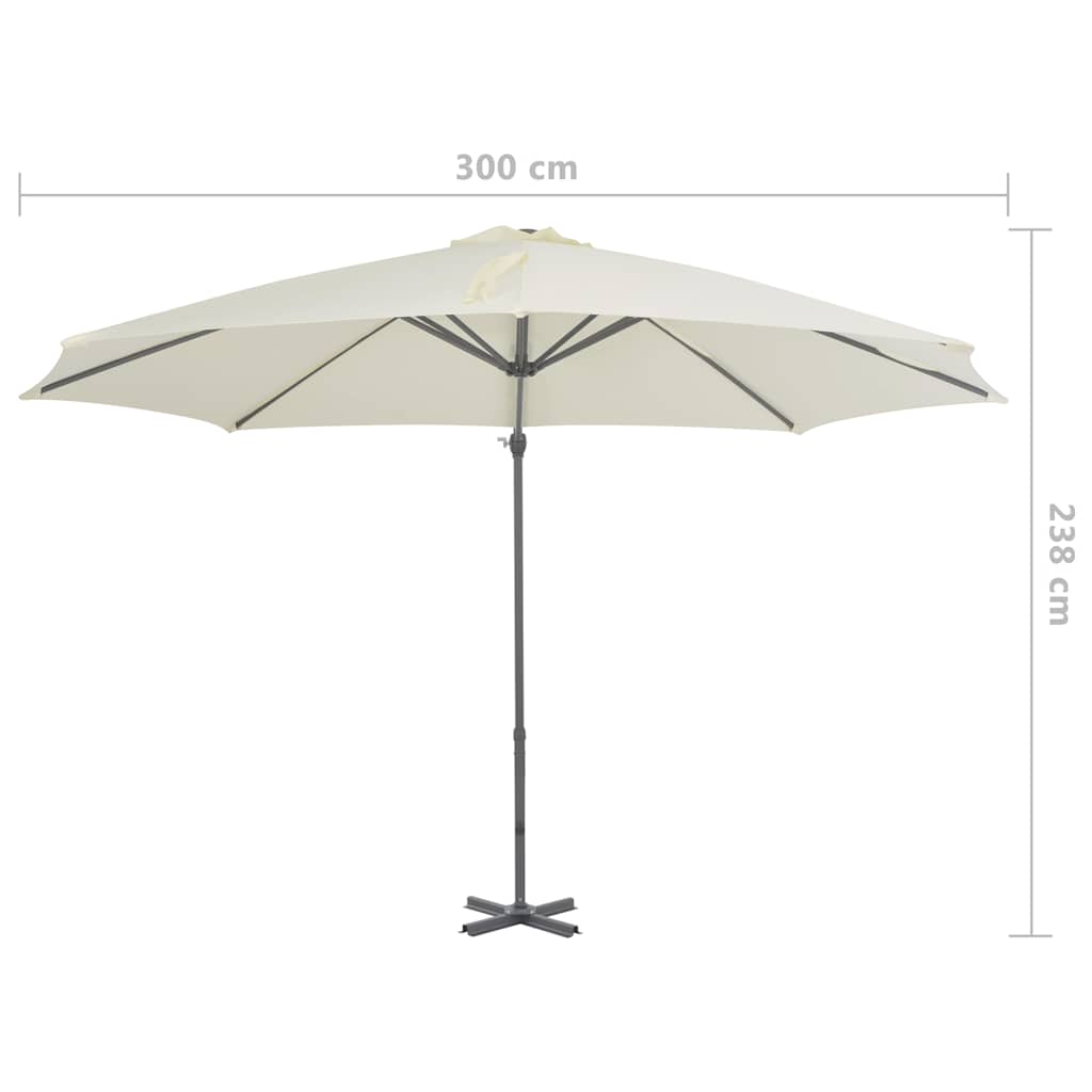 Ombrellone da Giardino con Base Portatile Sabbia