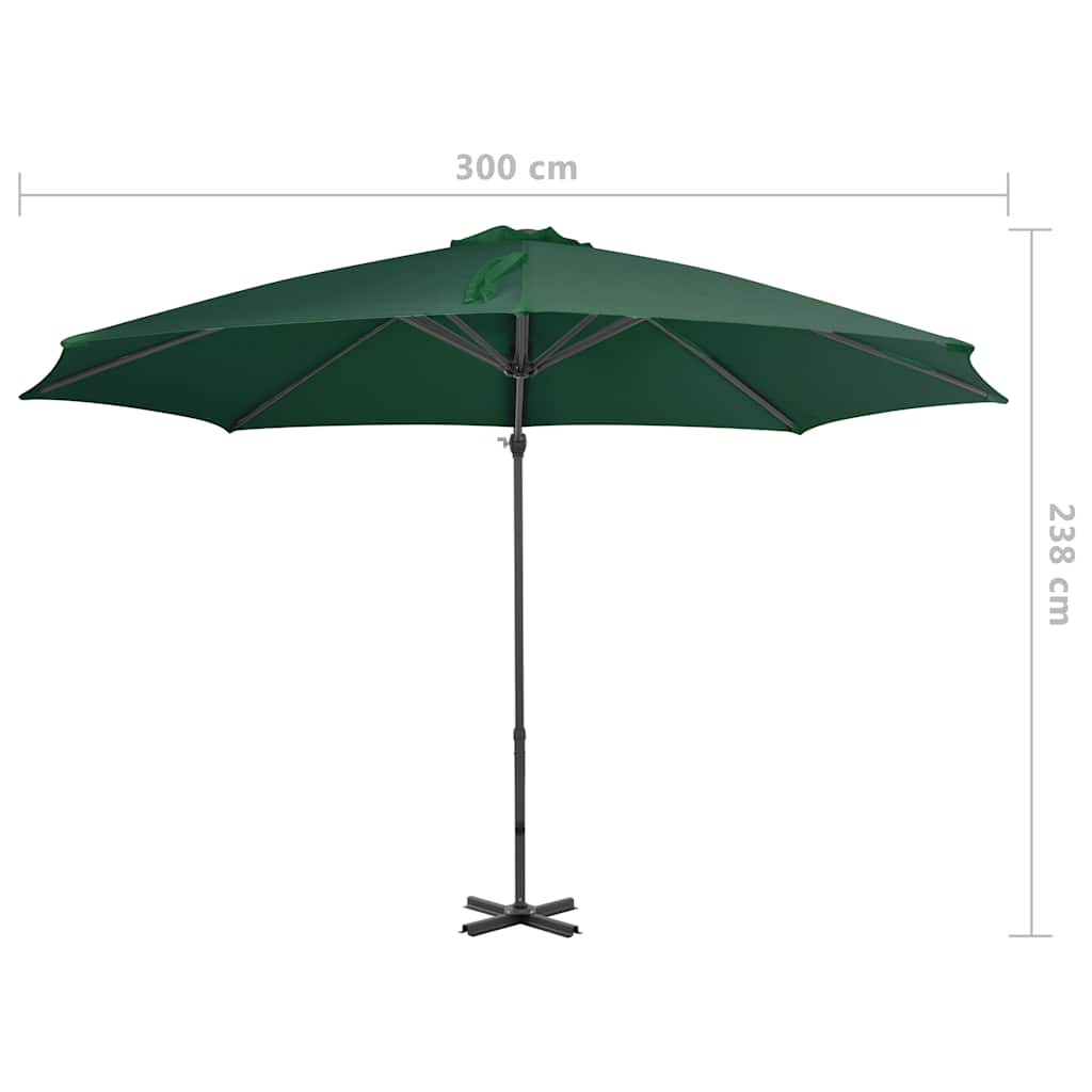 Ombrellone da Giardino con Base Portatile Antracite