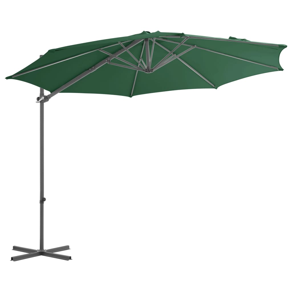 Ombrellone da Giardino con Base Portatile Antracite