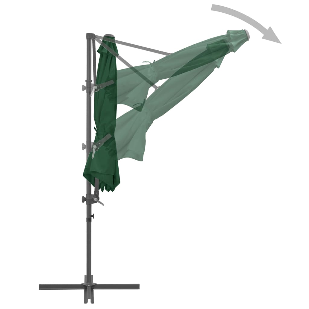 Ombrellone da Giardino con Base Portatile Antracite