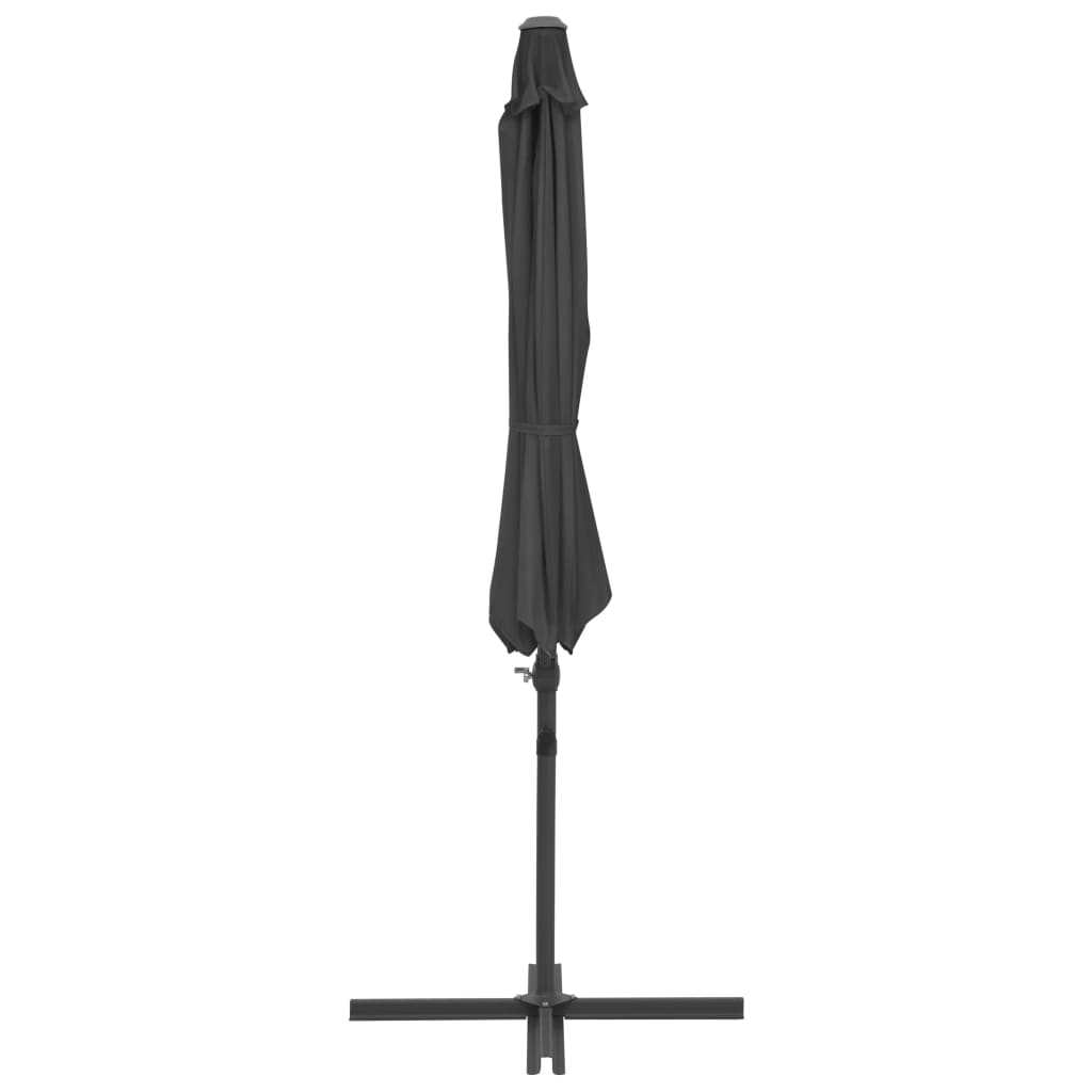 Parasole da Giardino con Base Portatile Antracite