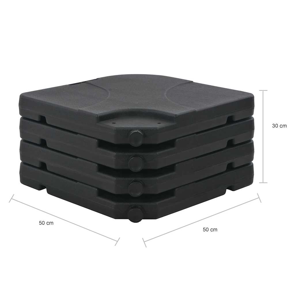 Ombrellone da Giardino con Base Portatile Antracite