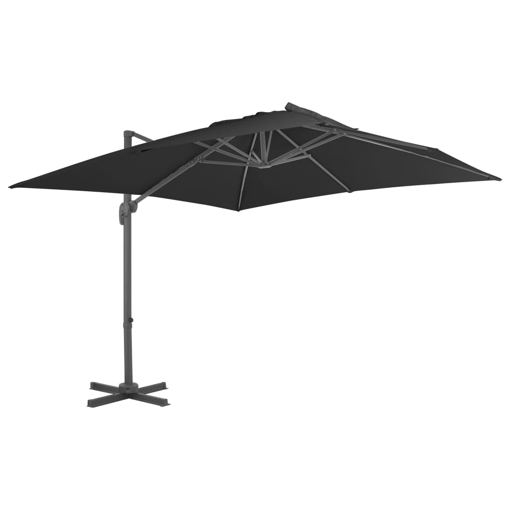 Parasole da Giardino con Base Portatile Antracite