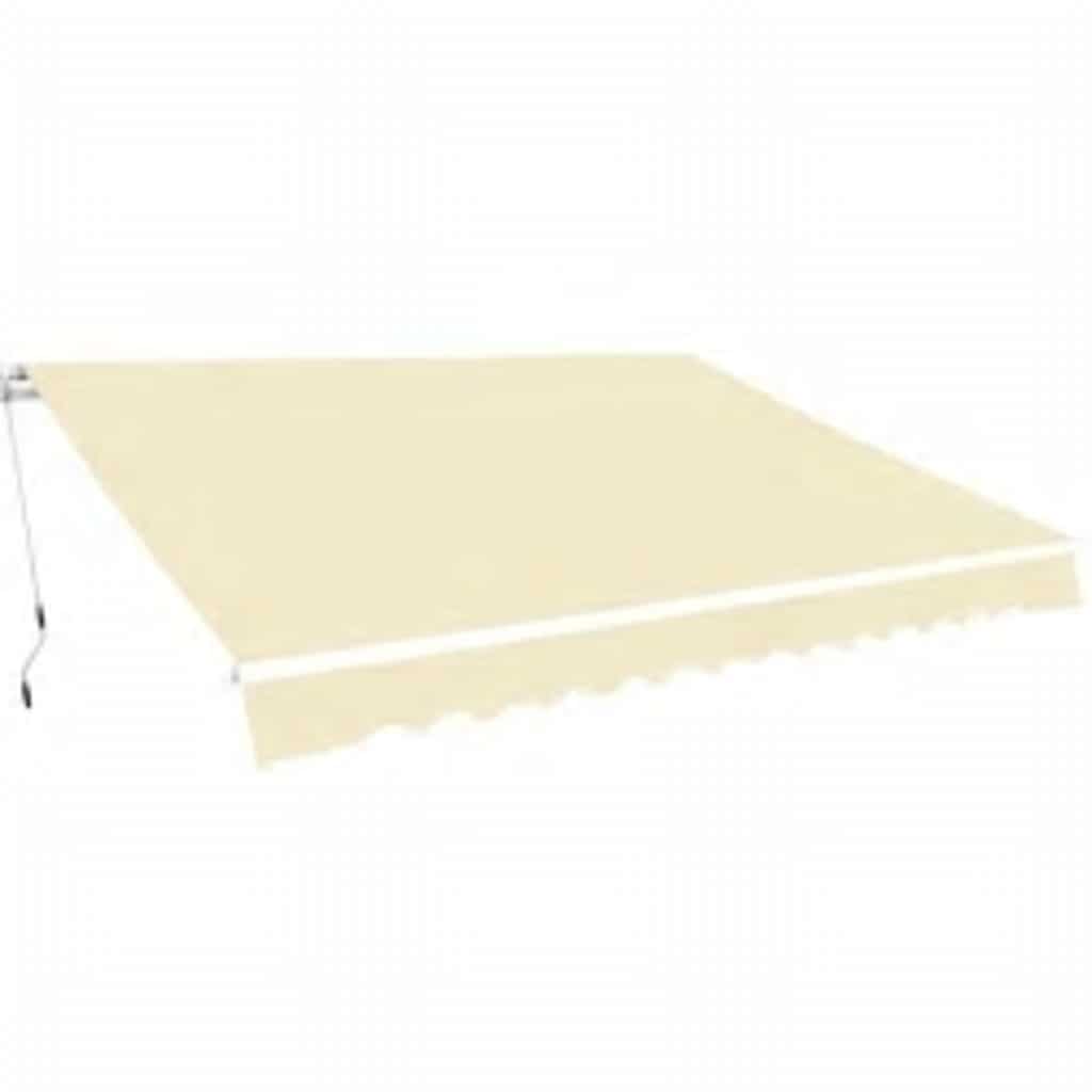 Tenda da Sole Pieghevole Manuale 600 cm Crema