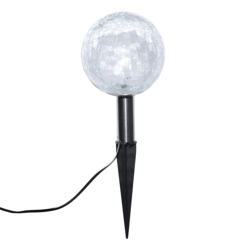 Lampade LED da Giardino 6 pz con Picchetti e Pannelli Solari