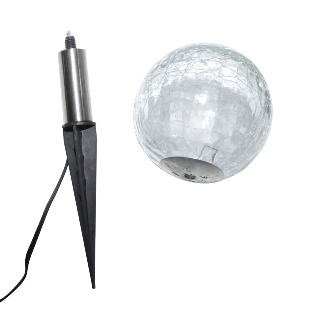 Lampade LED da Giardino 6 pz con Picchetti e Pannelli Solari