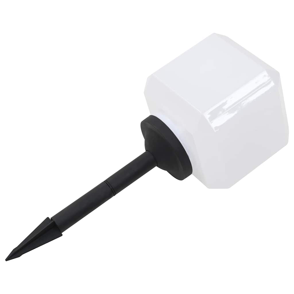 Lampade Solari da Esterni a LED 6 pz Cubiche 20 cm Bianco