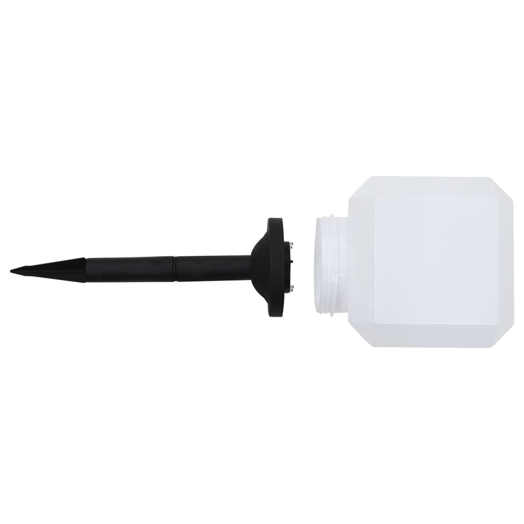 Lampade Solari da Esterni a LED 6 pz Cubiche 20 cm Bianco