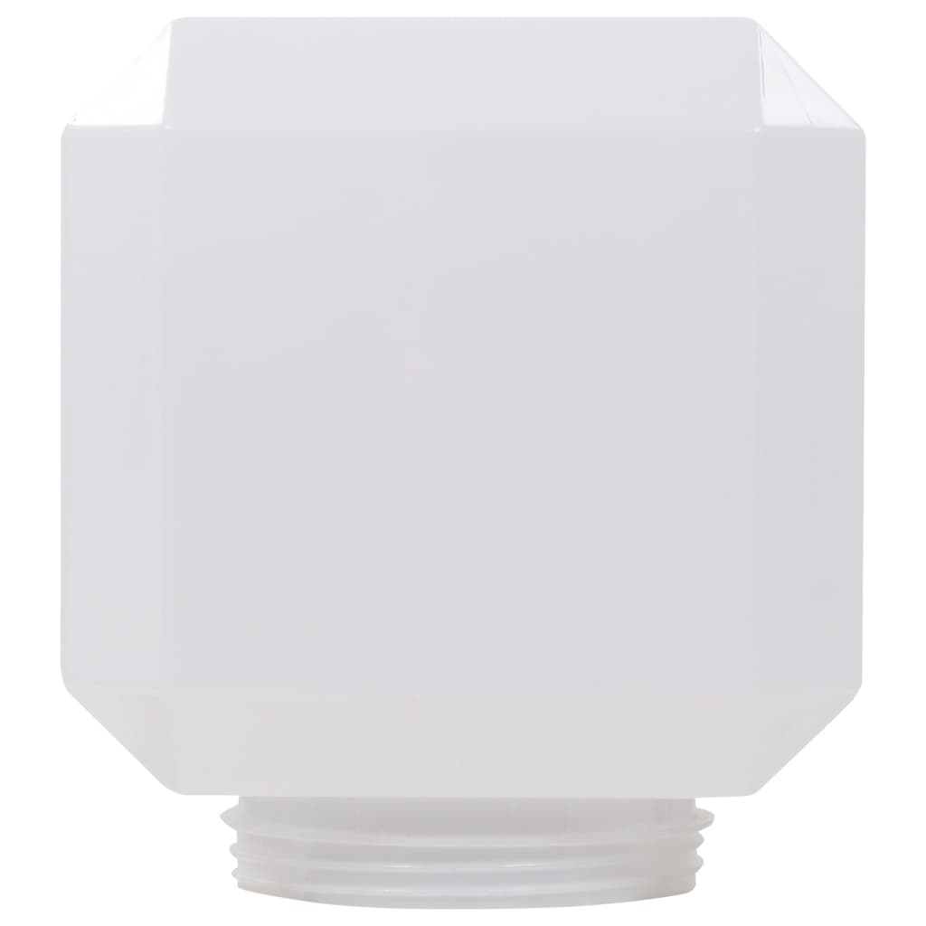 Lampade Solari da Esterni a LED 6 pz Cubiche 20 cm Bianco