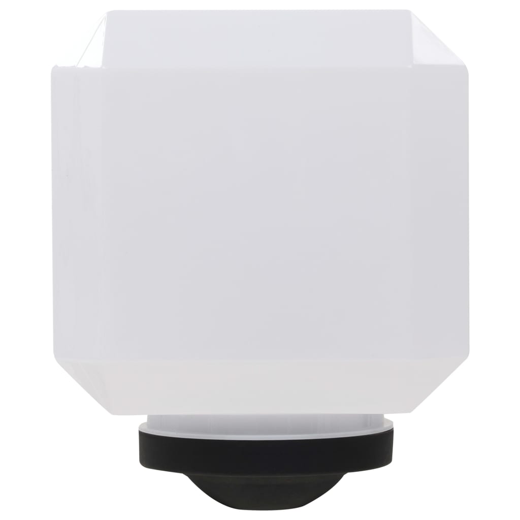 Lampade Solari da Esterni a LED 6 pz Cubiche 20 cm Bianco