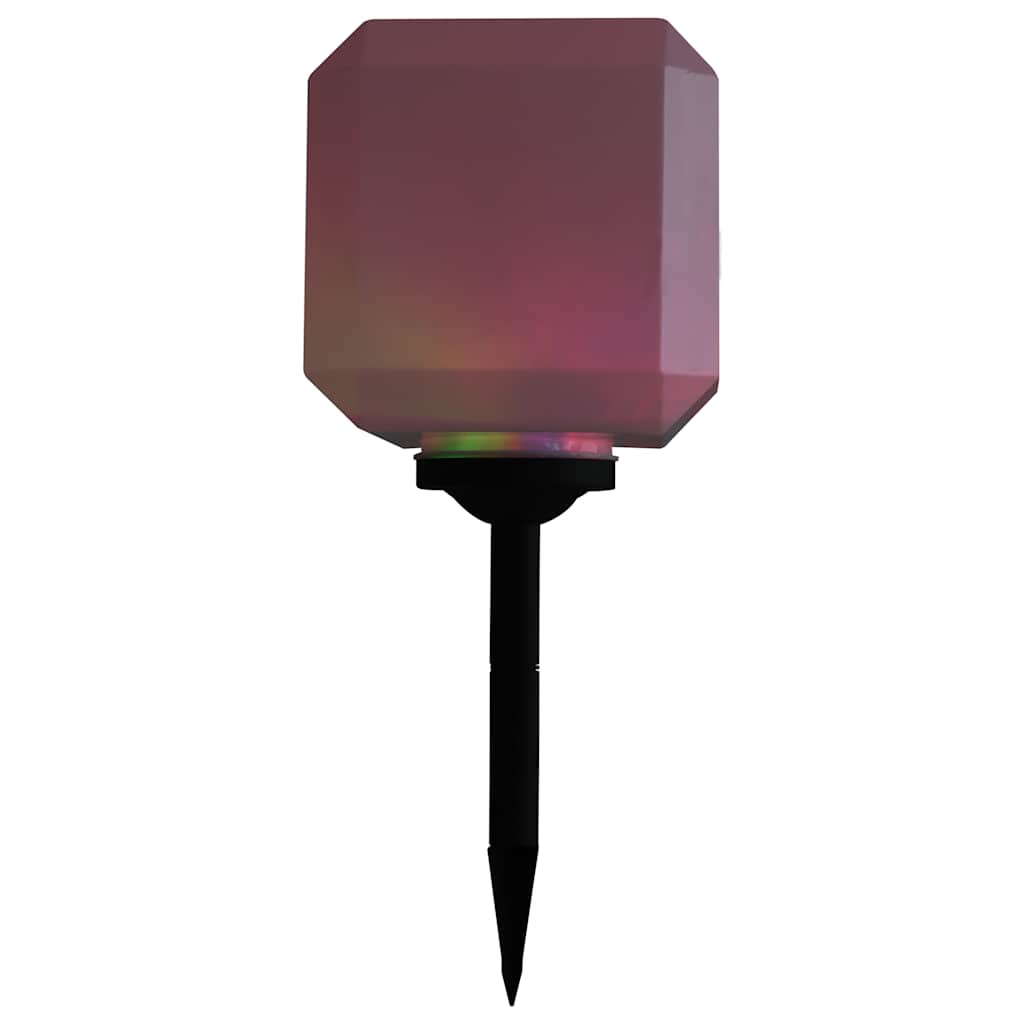 Lampade Solari da Esterni a LED 6 pz Cubiche 20 cm RGB