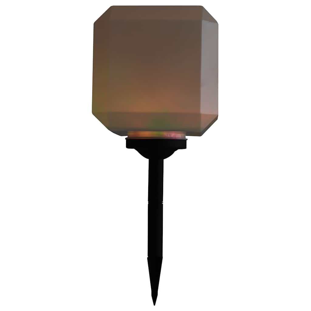 Lampade Solari da Esterni a LED 6 pz Cubiche 20 cm RGB