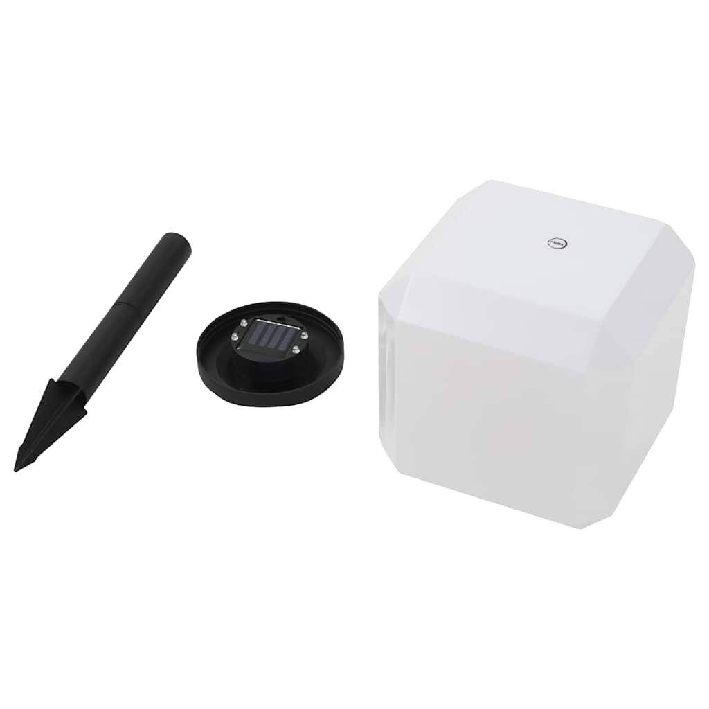 Lampade Solari da Esterni a LED 6 pz Cubiche 20 cm RGB