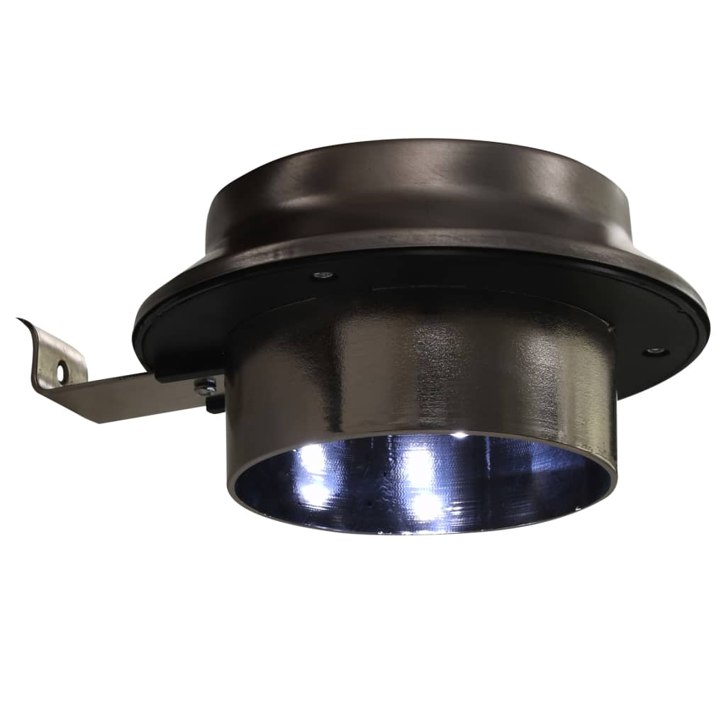 Lampade Solari da Esterno 12 pz LED Rotonde 12 cm Bianche
