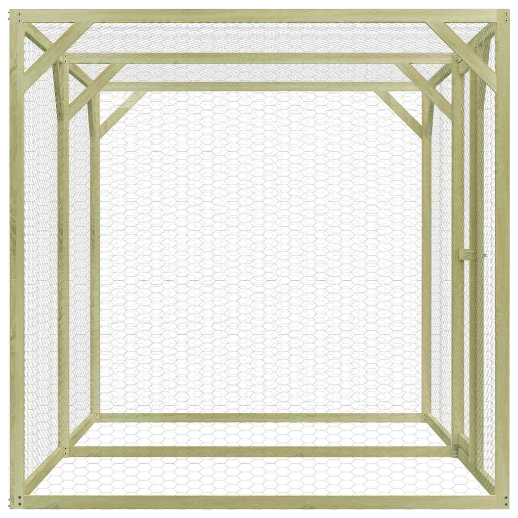 Pollaio 1,5x3x1,5 m in Legno di Pino Impregnato