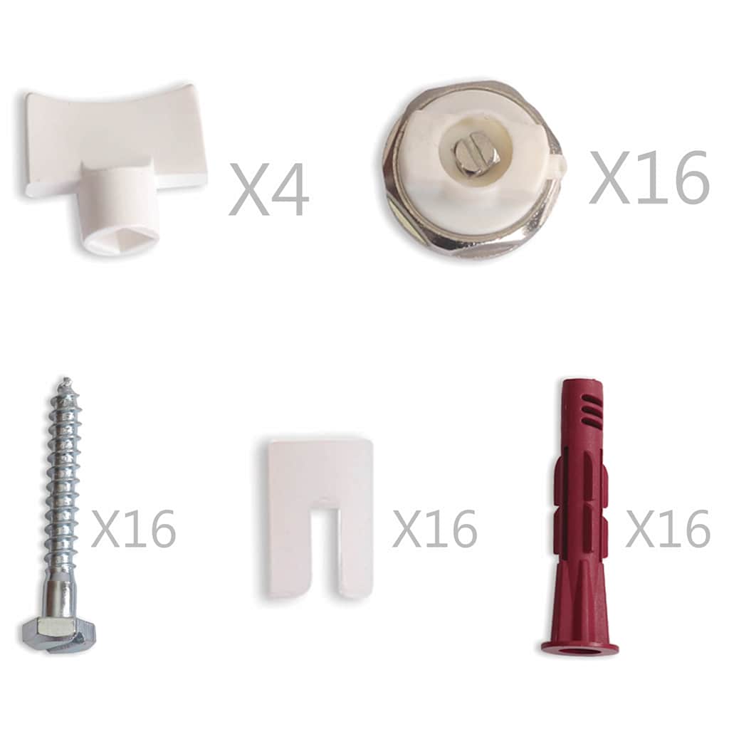 Termosifoni con Attacchi sulla Base Inferiore 4pz 120x10x60cm