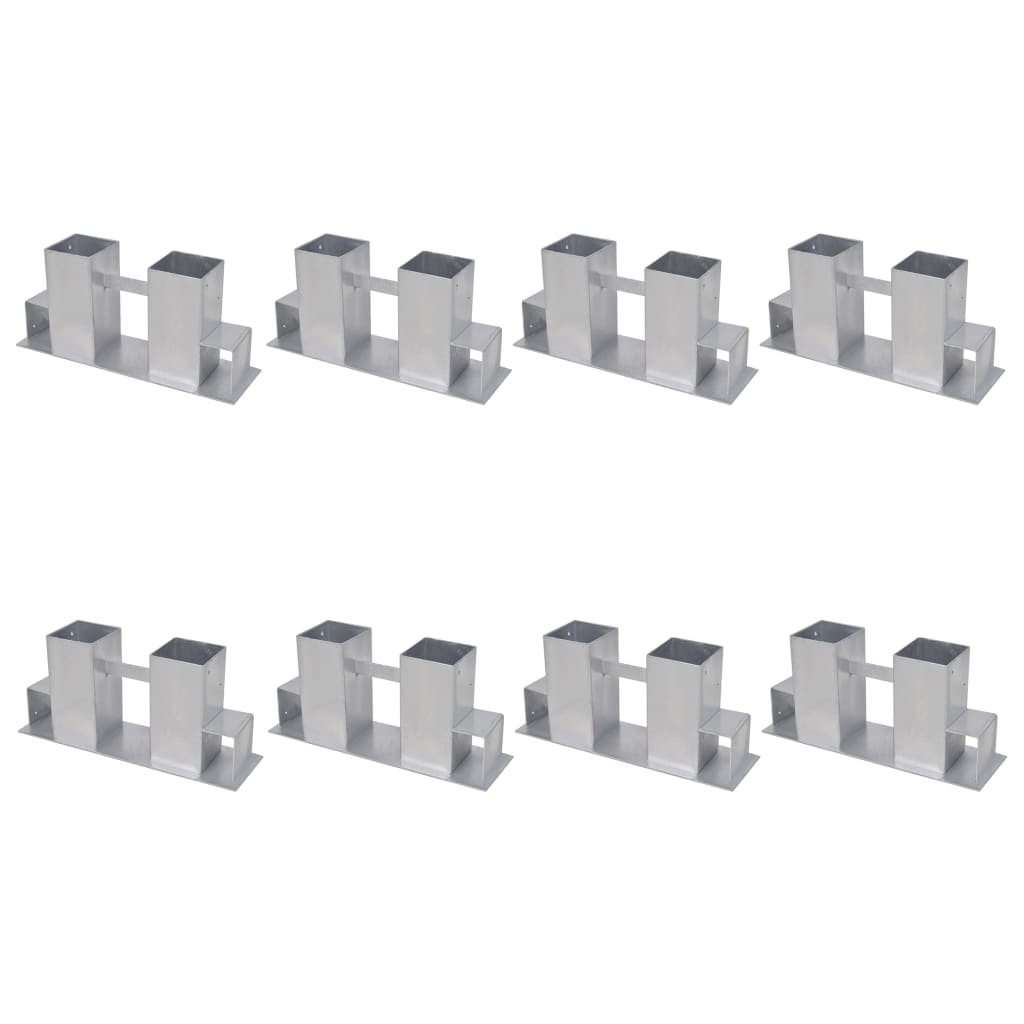 Aiuti per impilare legna 8 pz 34 x 10 x 15 cm Acciaio